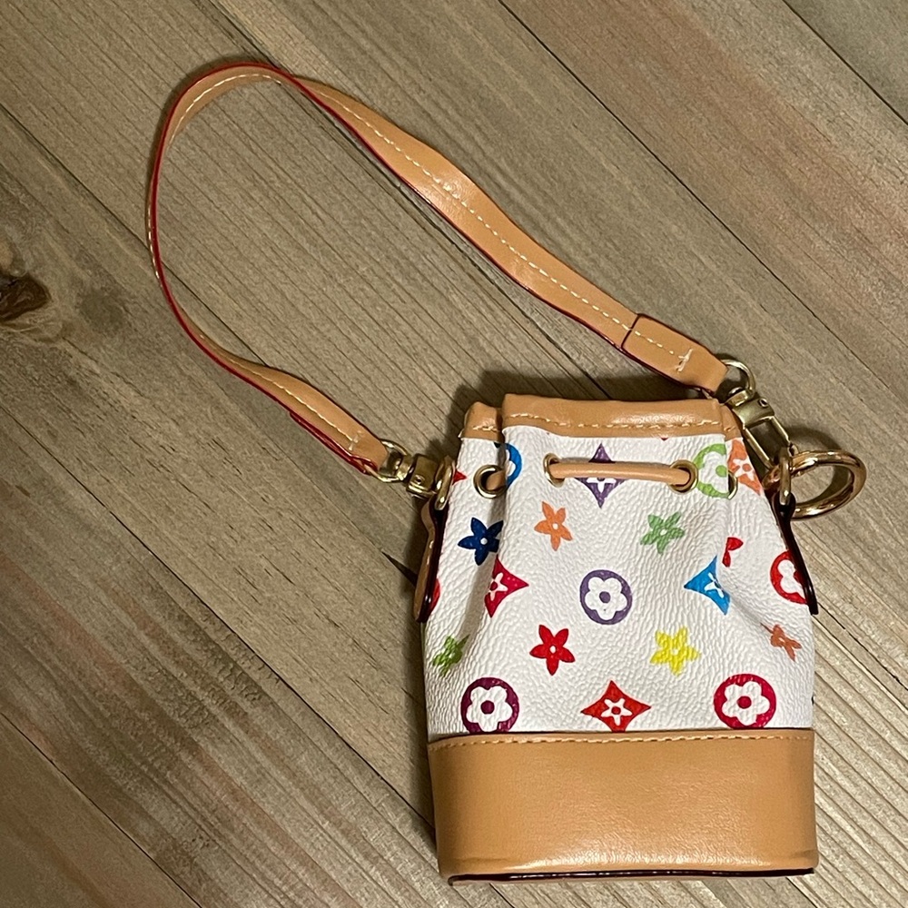 Multicolor Designer Look Bag Charm - Picture 2 of 4
